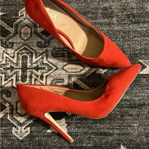 Mixx Shuz Vibrant Red Heels
